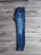 Spodnie męskie joggery na gumce jeansy rozmiar S 