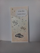 Ręcznie robiona kartka na ślub, wesele