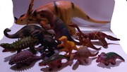 Zestaw 5 - figurki dinozaury dinozaur nowe 1993 duży średnie małe