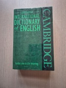 Słownik angielski CAMBRIDGE International Dictionary of English