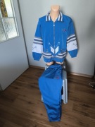 Eurosport komplet kurtka spodnie M vintage retro Made in USA dres niebieski