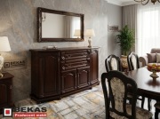 Stylowa Komoda Wysoka (2s-4D) Włoski Orzech Bekas Producent Mebli 