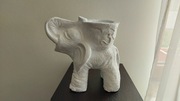 Figurka Słoń 20 cm biały