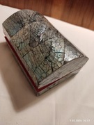 Kasetka na biżuterię albalone aksamit bdb