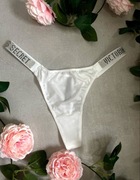 Victoria’s Secret Sexy Thong Stringi M pasek ozdobne z cyrkoniami