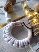 Ozdoba świąteczna w stylu Boho, eko bombka 021