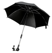 Uniwersalny parasol przeciwsłoneczny do wózka dziecięcego, UV 50+, czarny