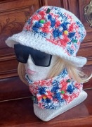 Szydelkowy komplet dla pań 