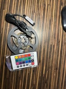 TAŚMA LED RGB 1MB USB 5V PILOT PODŚWIETLENIE TV