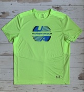 Under Armour Koszulka Sportowa Neon L Fitted Trening Bieganie Idealna !