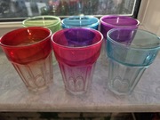 Kolorowe szklanki