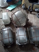 Stara Lampa Żeliwna PRL Warsztatowa 