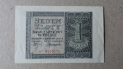 1 zł 1941 seria AF, stan III