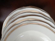 Ćmielów feston talerze głębokie PRL 6 sztuk komplet 