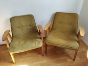 2 szt. Fotel 366 / PRL do renowacji 