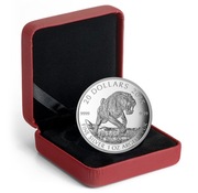 1oz Kanada 2015 Tygrys Szablozębny 1 uncja srebra Ag 999, PROOF CoA + box 