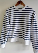 Bluza Zara biało-granatowa S 