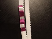 przepaska opaska dla dziewczynki kokardka na gumce