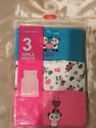 NOWE KOSZULKI DZIEWCZĘCE 3-PAK, 3 SZT. 116cm 6/7 L