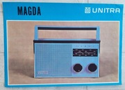 Stary prospekt ulotka Radioodbiornik UNITRA MAGDA 1974
