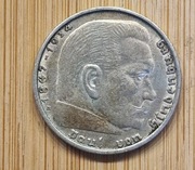 Niemcy - III Rzesza,2 reichsmarki, 1938, Znak menniczy „B” - Wiedeń, PL055