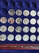 18 szt. srebrnych 10 zł. z lat 2004- 2009