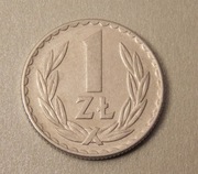 1 złoty 1976 r. Bez znaku mennicy