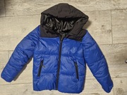 Kurtka zimowa 4f chłopięca 140 niebiesko-czarna
