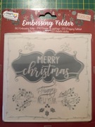 Folder scrapbooking embossing wytłaczanie 15x15 święta 