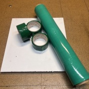 Zielona folia stretch 1,5 kg + 3x taśma pakowa 48/50 – pakowanie, wysyłka