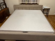 Łóżko tapicerowane z materacem 180x200 welur 