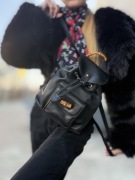 Gucci Bamboo Mini Backpack – skórzany plecak vintage, czarny