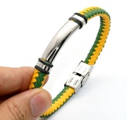 Skórzana brazoletka MKS MARCOWIA, BRAZYLIA. 