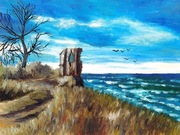 Inkografia Obraz Olejny Trzęsacz 