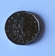 2 korony czeskie CZK 2017 moneta