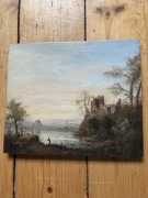 Pejzaż z ruinami - płycina /panel