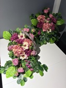 Wiązanka stroik kompozycja nagrobna komplet wazon