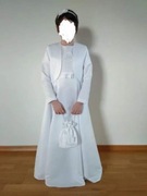 Sukienka komunijna + dodatki. rozm.146-152