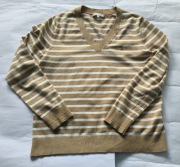 Tommy Hilfiger beżowy sweter L bawełna 