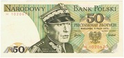 50 zł złotych 1975 seria H 1020670 st. ok. 2 Szparło L5