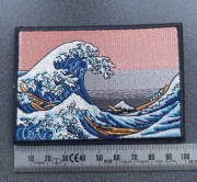 Morale Patch/Naszywka WIELKA FALA - prostokąt  (rewers z klejem)