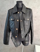 Czarna kurtka eko skóra premium m/l