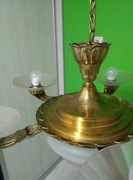 Żyrandol poniemiecki bogato zdobiony