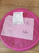 Ikea fangst półka zawieszana siatkowa różowa 