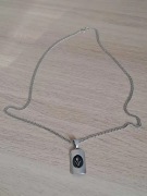 Srebrna zawieszka Tulipan ze srebrnym łańcuszkiem