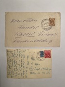 Niemcy BUND 1951 Pocztówka Mi 124,1953 Koperta Mi130