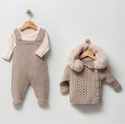 Sweterkowy komplet 3w1 0-3 miesiecy