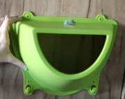 Półka na ścianę Ikea zielona dziecięca sypialnia wiosenna  Wielkanoc retro