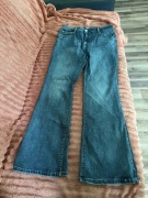 DZWONY SPODNIE DAMSKIE JEANSY PUSH UP SZEROKIE MODELUJĄCE FLARE 3XL