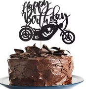 Topper piker na tort Motocykl Motocyklista